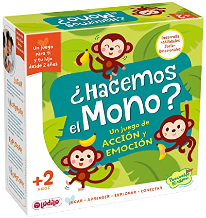 Ludilo - ¿Hacemos El Mono? | Juguetes Niños 2 Años | Juguetes 2 Años O Más | Juegos Educativos De Acción Y Emoción | Regalo Niña con Guía para Familias