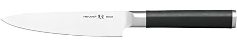 Fiskars Gemüsemesser, Sensei, Gesamtlänge: 23,9 cm | Rostfreier Stahl mit hohem Kohlenstoffgehalt/Kunststoff, 1024272