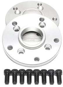 Adapterscheiben Lochkreisadapter aus Hochfestigkeitsaluminium gefertigt inklusive Schrauben zur Befestigung der Adapterscheiben 4x100 M12 auf 5x130 M14 NLB 57,1 mm auf 71,6 mm 1039010 (15 mm)
