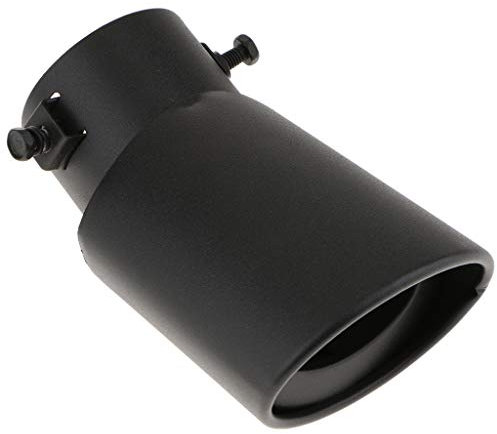 63 MM 2.5 In Auspuffspitzen Auto Schalldämpfer Bolt-On Design Edelstahl schwarz Auspuffrohr Einstellbare gebogene Spitzen für Universal Auto