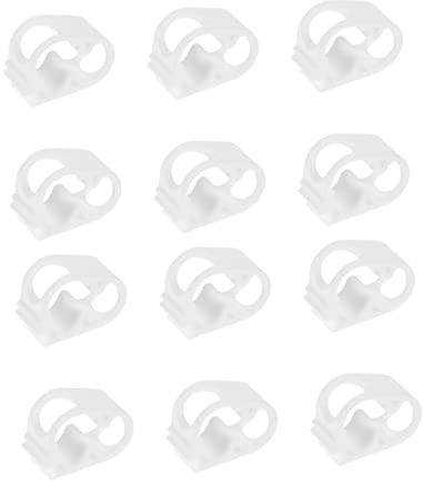 CORHAD 12pezzi Morsetti Per Tubo in Silicone Clip Fermatubi Regolabili Per Controllo Flusso Acqua Giardino Facile Utilizzo Mano Pratici e Compatti