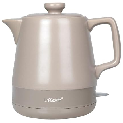 Maestro MR-071 Bouilloire en céramique 1L Beige 1000W