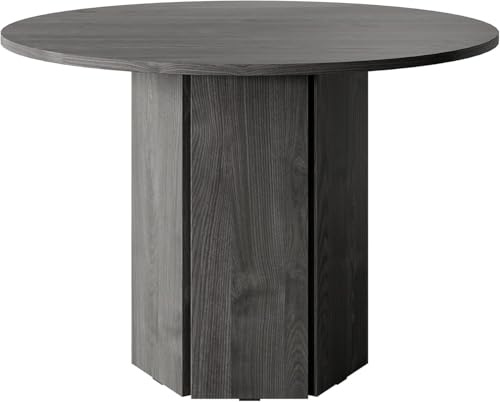 Selsey Esstisch Esszimmertisch Tisch Rund Durchmesser 104 cm Küchentisch Hexa Portland Esche Schwarz