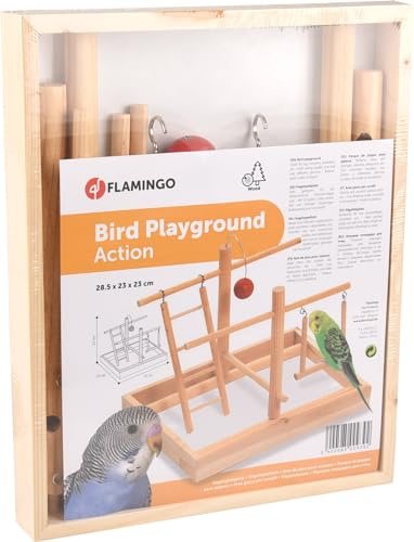 Flamingo Espace de jeu pour oiseaux 28,5 x 23 x 24,5 cm