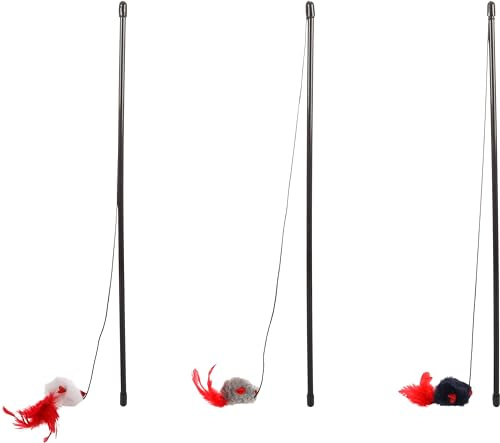 Flamingo KS EKSA KATZENANGEL MIT Maus Multi 50CM Display SORTIMENT