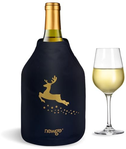 NEWGO Wein Kühlhülse Weinflasche dekorative Hülse Wein Aktiv Weinkühler Weinflasche Hülse, Champagner, Flasche Kühler Hülse, wasserdichtes Gewebe,Urlaub, Geschenk