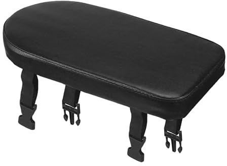 Toddmomy Bicycle Rear Seat Cushion Black PU Leather Sponge Pad | Wide and Soft, Thick Padding, Comfortable Pannier, Fits Most Bikes, Multiuse Cargo and Saddle Pad