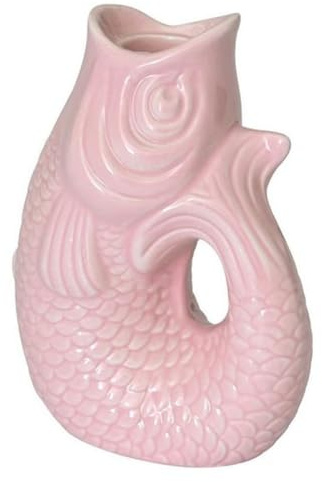 Gift Company Monsieur Carafon, Fisch, Kerzenhalter XS(H12,7 cm), sea pink, 9,8x12,7x6cm