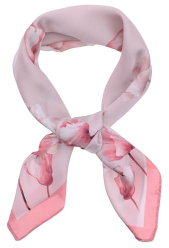 Wanmu Kopftuch für Damen, Satin Halstuch, Haartuch, Bedrucktes quadratisches Bandana für Frauen