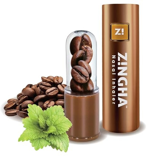 ZINGHA Coffee-Mint Aromatherapy Stick – Natural Energy, Focus & Sinus Support, Portable Wellness Inhaler (Single, Coffee Mint)