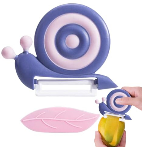 Pelapatate in ceramica, pelapatate di patate,Pelapatate manuale a forma di lumaca | Maniglia non scivolata o strumenti di peeling di frutta in ceramica Gadget da cucina per il