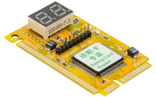 Vaguelly Motherboard Testkarte Orange Elektronisches Bauteil zur Diagnose von Mainboard Problemen Kompatibel mit Mehreren Motherboard Modellen für Professionelle Techniker