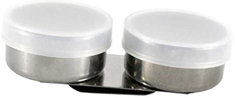 Artists Stainless Steel Double Dipper Palette Clip for Painting Without Lid