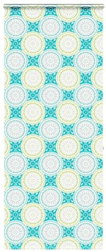 Mokuyary Tenda da doccia con cassetta, 110 x 240 cm, larghezza del tessuto: 106 cm, antimuffa, impermeabile, ad asciugatura rapida, lavabile, motivo: cassetta