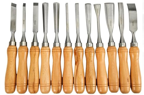 12 pezzi set di scalpelli a mano for intaglio del legno coltello da tornio tornitura fai te sgorbie for la lavorazione strumenti for carpenteria