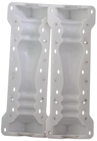 Sharplace Molde para Romana de Cemento, de Yeso para Decoración, Balaustrada Blanca para Parque.