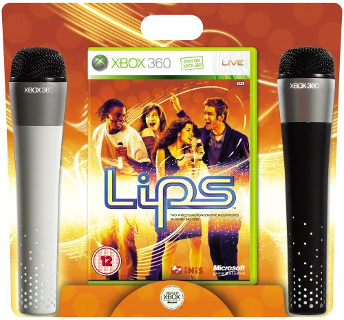 Lips XBox 360 Game with 2 wireless microphones