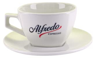 Alfredo Classic Milchkaffee-Tasse mit Untertasse 6 Stk, Aurora elfenbein