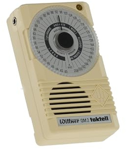 Wittner Taktell® Quartz QM 2 Serie 861 - Kunststoffgehäuse Elfenbein - 40-208 Schläge/Minute - 39 Tempopositionen - Mit Kammerton a1 = 440 Hz - Inklusive Batterie (9 Volt) und Ohrhörer
