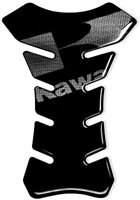 3D Tank Protection for Kawasaki Motorcycle, Black
