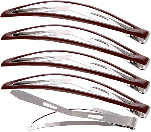 Loneedy große Haarspangen aus Metall, rutschfest, für Damen und Mädchen, mit Einbrennlackierung, 12 Stück