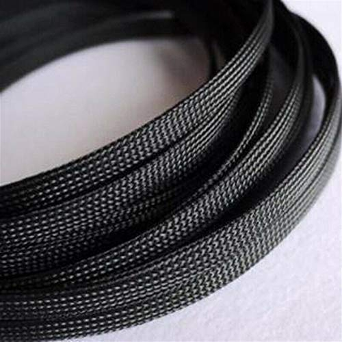 Kabelschlauch, 1-20m Kabelmuffen 3-100mm Schwarz Snakeskin Netz Metalldraht Schutz Nylon festen PET expandierbares Isoliermantel Geflechtschläuche (Color : 10Meters, Size : 35mm)