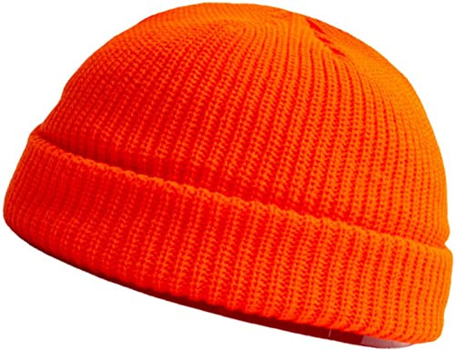 Faringoto Beanie-Mütze, Winter, Outdoor, Sport, Geschenke, Strumpffüller für Männer und Frauen, Orange, Einheitsgröße