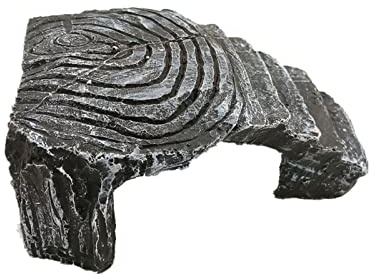 Kewmayer 1 Pezzo Piattaforma Rettili,Per Terrestre Caverne Reptili Rampes Piattaforma,Decorazione per terrario, nascondiglio per Tartarughe,Ornamento per Piccoli Animali Domestici(Piccolo)