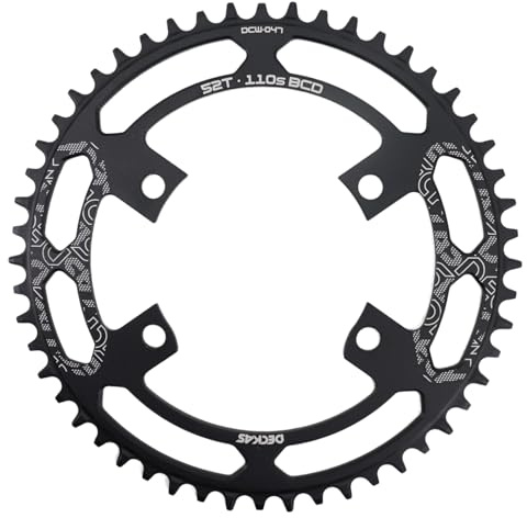 DJC Road Bike Chainring 110bcd Gravel 7 8 9 10 11 12 Speed R7100 R8100 R9200 R7000 R8000 R9100 R9000 4700 5800 6800 R2000 R3000 RX810 RX600 Dura ace Tiagra GRX 105 (48T)