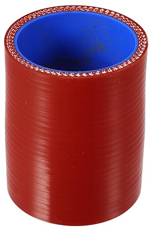 QUARKZMAN Manguera Recta De Silicona De Refrigeración Roja 1Pc Para Coche | Azul, Silicona, Diámetro Int. 48-51Mm/1.9-2In, Ext. 58-61Mm/2.3-2.4In, Long. 76Mm/3In, Temp. -60°C~260°C, Universal