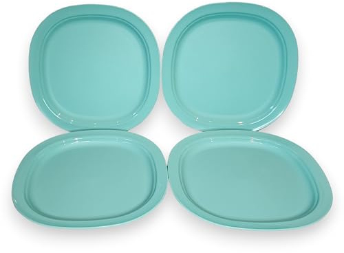 Tupperware Mikrowellen-Aufheizbare Lunch-Teller, 24,1 cm, 4 Stück, Mintgrün