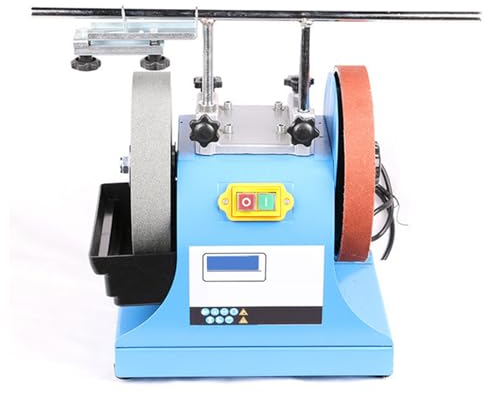 KHZKHC Amoladora De Banco, Máquina Lijadora De Amoladora De Banco, Afilador De Cuchillos Profesional para El Hogar, Velocidad Sin Carga De 1860 R/min, para Carpintería De Bricolaje, Pulido Metales