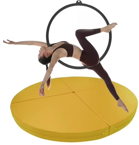 Pole Dance Matte Dicke Crashmatte für Pole Dance & Aerial Hoop, Sicherheitsrunde Stangentanz-Schaumstoffmatte, Faltbares Stripper-Pole-Crashpad für Tanzstudios/ Bars/ Zuhause/ Fitnessstudio ( Color :