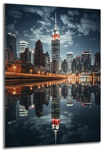 DARO Design - Wand-Bild auf 6mm HDF 40x30 cm New York Empire - Wand-Deko Bilder Geschenk