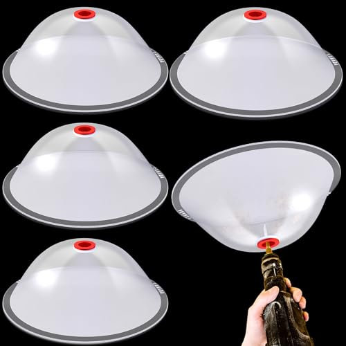 Teenyyou 4 Pcs Hole Saw Dust Bowl, Dust Bowl for Hole Cutting Drywall and Ceiling Tile, Drill Dust Collector Hole Saw Accessories for Installing Recessed Lights and Works with All Hole Saws, Clear