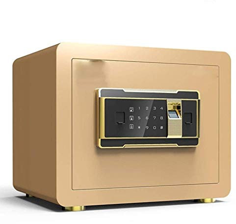 Fingerprint Security Gun Safes for Pistols, Lock Box Cabinets, Solid Steel Safe Strongbox for Money