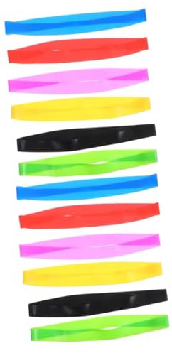 Ciieeo 12 Pièces Bracelet en Silicone Bandes de Serviette de croisière Clips de Chaise de Plage pour Serviettes Attache-Serviette élastique Bandes de Serviette élastiques Gel de silice