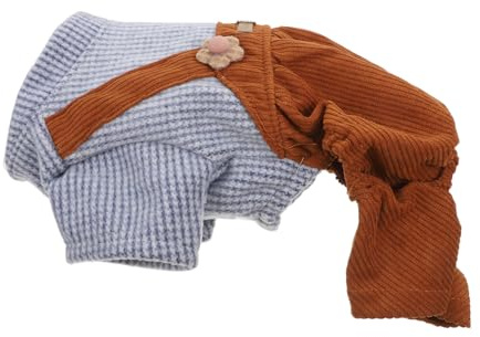 DRESSOOS Gestreiftes Haustierkostüm Kleidung Für Hunde Haustierpartykleidung Overall Geeignet Für Weihnachten Familienfotos Partys Und Alltag
