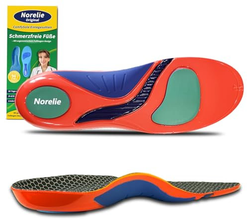 NORELIE Einlegesohlen für Damen & Herren Original, Memory Foam Einlegesohlen, Schuheinlagen Weich für Damen und Herren