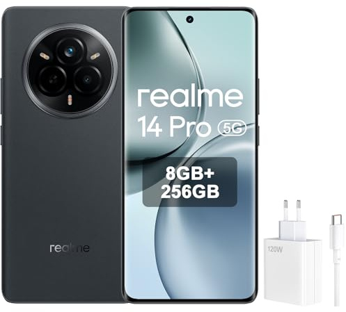 realme 14 Pro 5G Smartphone | 8GB RAM 256GB Speicher | 50MP Kamera | 120Hz OLED Display | 6000mAh Akku | Suede Grey