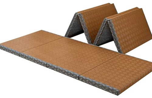 Batel Huh Japanische Tatami Matte, Natürliches Kokosfaser, Faltbare Kokosfaser-Matratze, Japanische Futon Boden schlafen Area Teppich Meditation Yoga Zen, 80x200x3.5cm