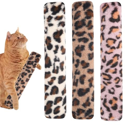 Generisch Katzenspielzeug mit Katzenminister, Katzenkissen für Katzen,Kätzchen Kissenstreifen Interactive 3X | Plüsch Haustierkissen, weiches Leopardenmusterspielzeug für gelangweilte Katzen
