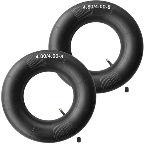 2PCS 4.80/4.00-8 Inner Tubes, Replacement Inner Tube with TR-13 Valve | Heavy Duty Wheelbarrow Inner Tube, Fits Mowers, Hand Trucks, Tractors, Garden Carts, Golf Carts