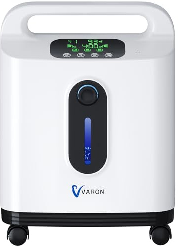 Sauerstoffkonzentrator, Sauerstoffgerät Für Zuhause,93%,1-8 l/m Einstellbar Sauerstoffkonzentrator, Tragbar Sauerstoffkonzentrator, Intelligent Mit Fernbedienung,Intelligente Steuerung