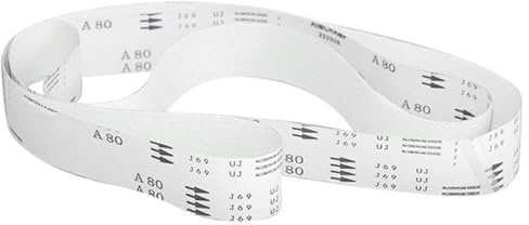 1/5 piezas 4600 * 100 mm, partículas de corindón blanco, banda abrasiva blanca 80-600, pulido de metales, adecuada para automóviles, madera, muebles, acero inoxidable, pulido y esmerilado, grano 320