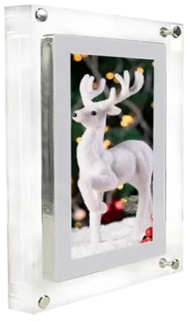 Cornice Digitale Lettore Video Acrilico For Foto Display Verticale Con Da 1 GB E Batteria Di Tipo C Regalo Condividere Facilmente Momenti(10 inch)