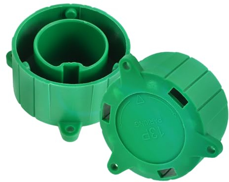 NUOBESTY 2Pcs 13 Pin Trailer Connector Cover Cap Protective Trailer Plug Holder for Car and Truck Protector for Parking and Towing Use