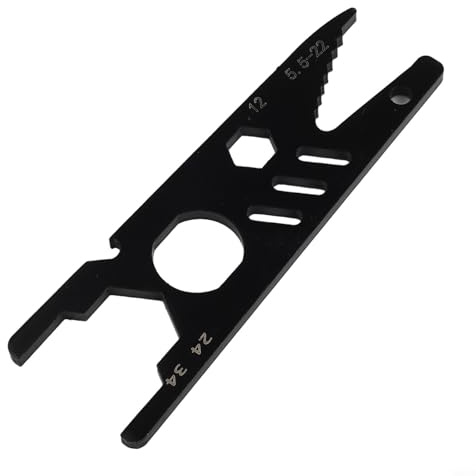 Chiave aperta a doppia estremità, 14 cm, regolabile in lega di acciaio per riparazioni domestiche e automobilistiche, strumento resistente alla ruggine con rivestimento nero