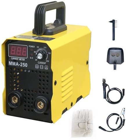 Soldador de varilla, soldador inteligente con pantalla digital, pantalla digital LCD Mini soldador MMA Soldador principiante para entusiastas del bricolaje y pequeños proyectos de soldadura