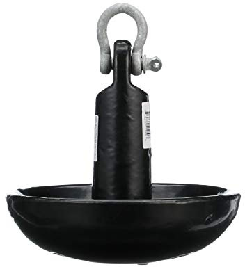 Seachoice Mushroom Anchor, Vinyl Coated Cast Iron, Black, 15 Lbs., Boats Up to 16 Ft. Long
